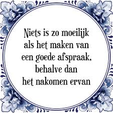 maak maar geen afspraken